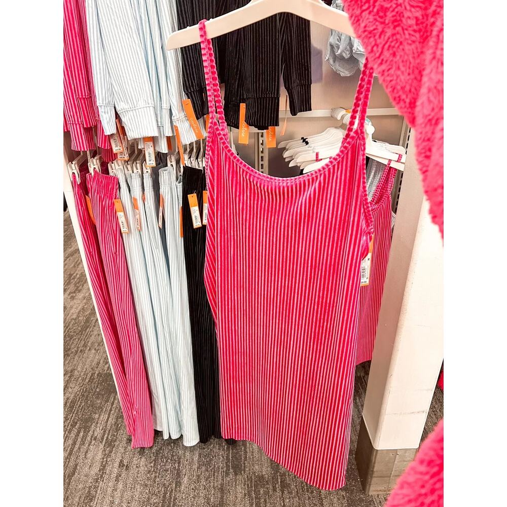 Colsie Pink Velvet Slip Dress